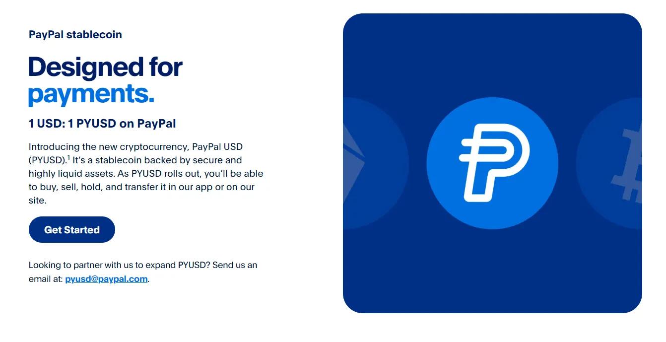 来源：PayPal USD Stablecoin