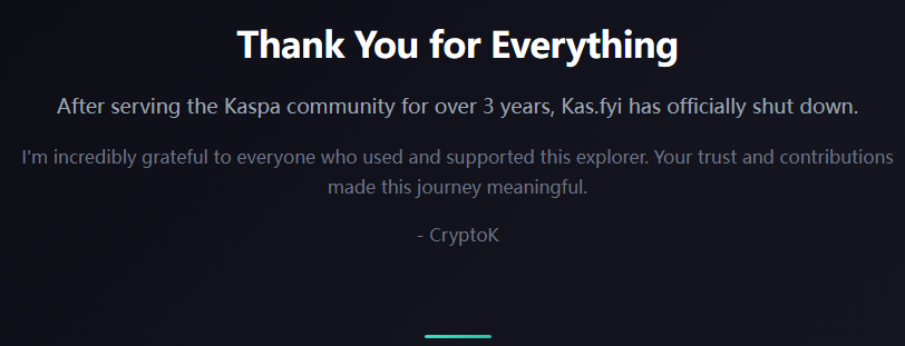 kaspa开发已进入战略陷阱阶段