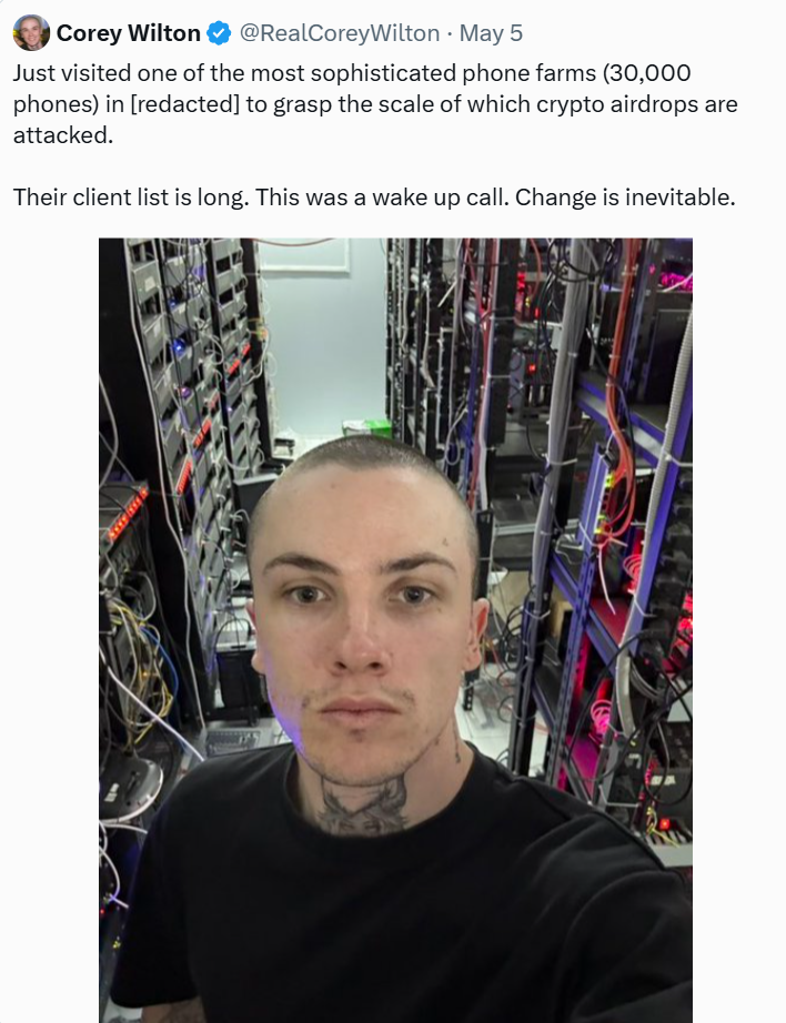三万部手机组成的越南机器人农场：如何从真实用户手中偷走加密空投？